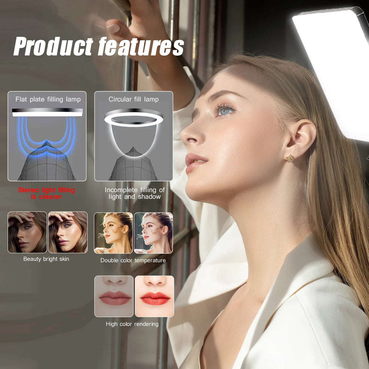 LED Video Light with Tripod | Bi-Color for Streaming, TikTok & Photography