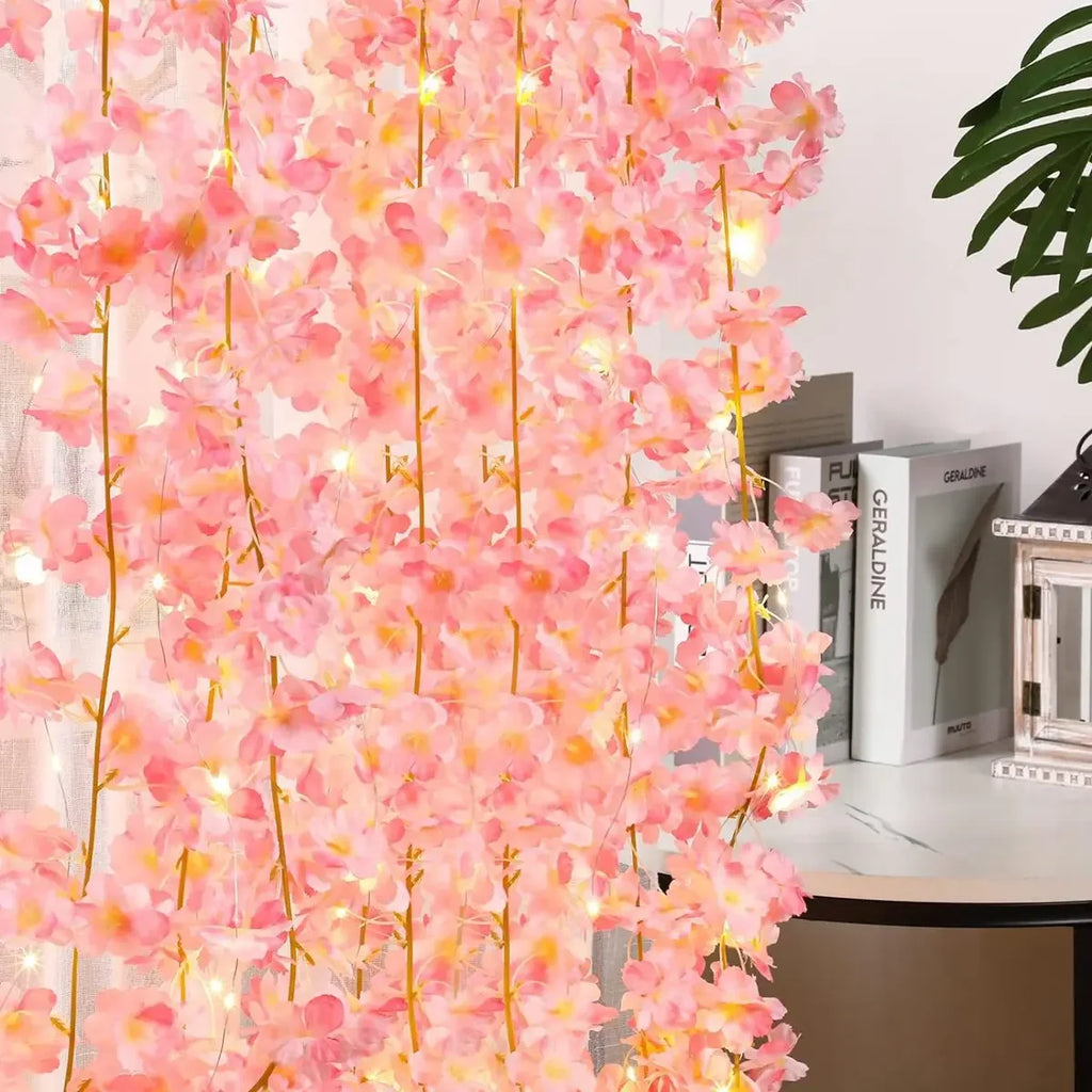 Cherry Blossom Fairy String Lights | Warm White Floral Garland