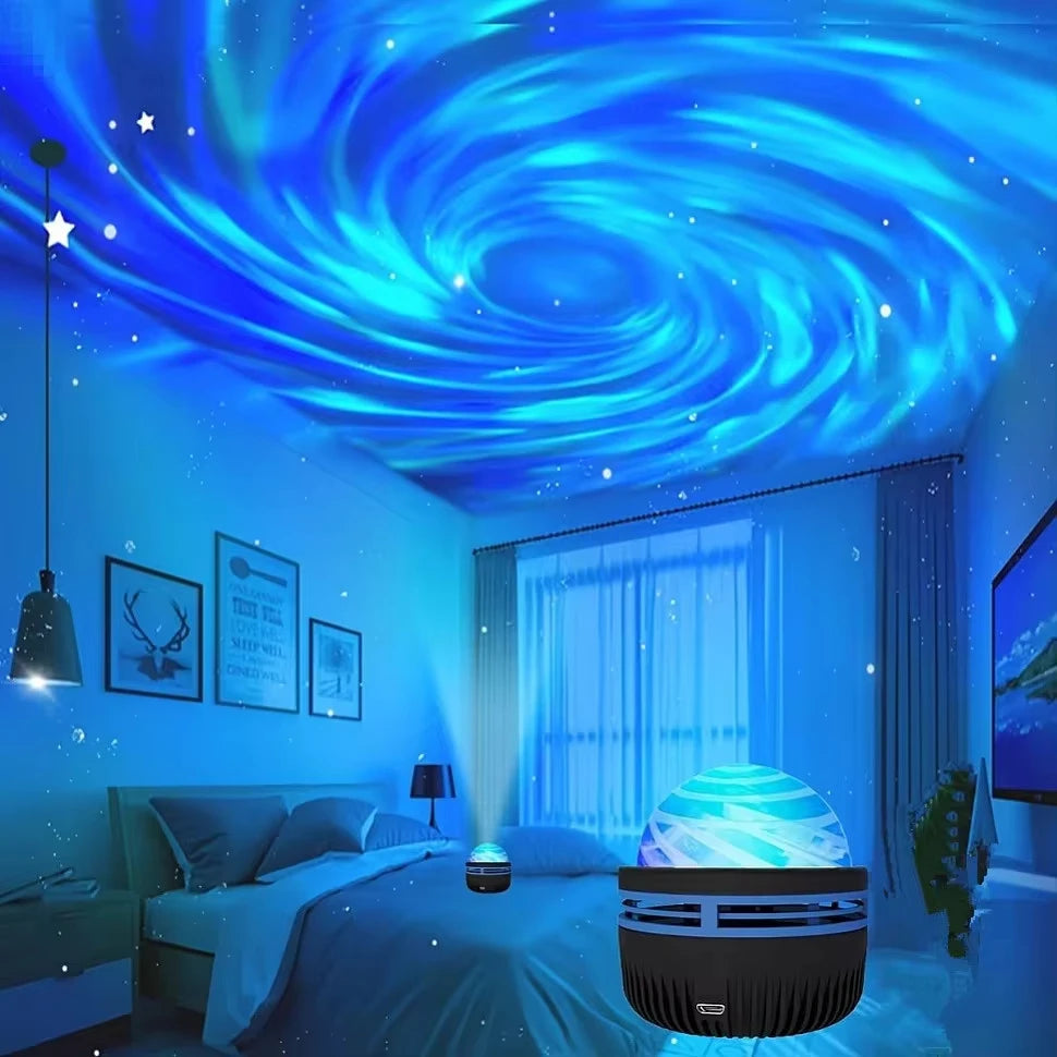 LED Galaxy Sky Projector Night Light with Remote Control