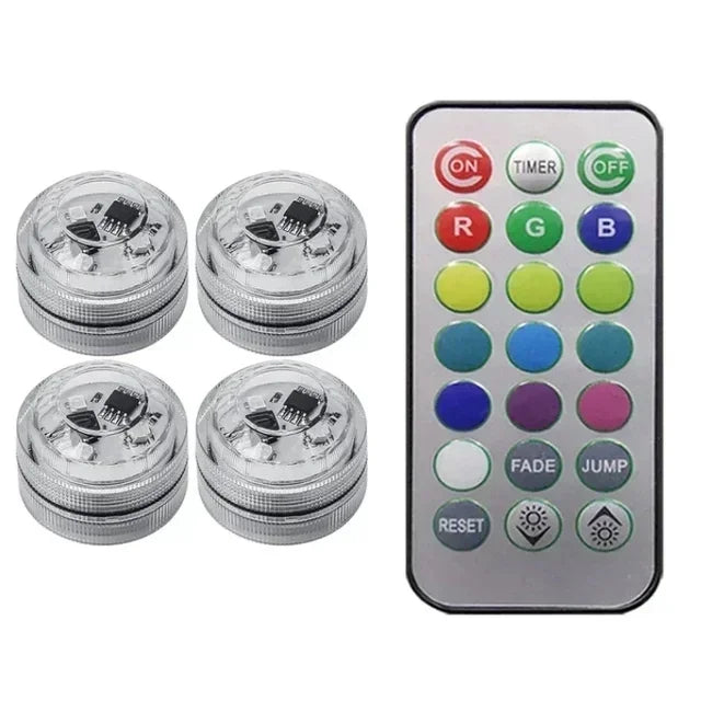 Wireless RGB Adhesive Accent Lights with Remote Control