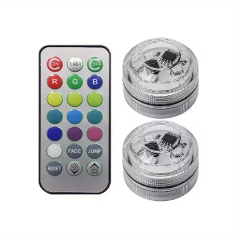 Wireless RGB Adhesive Accent Lights with Remote Control