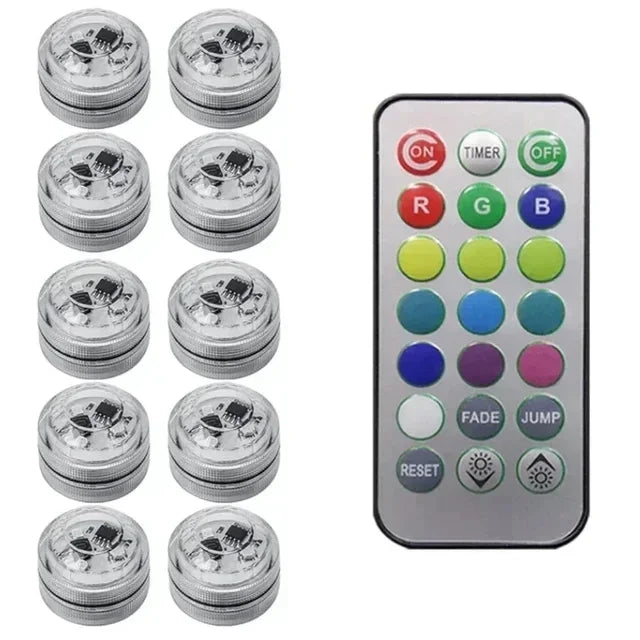 Wireless RGB Adhesive Accent Lights with Remote Control