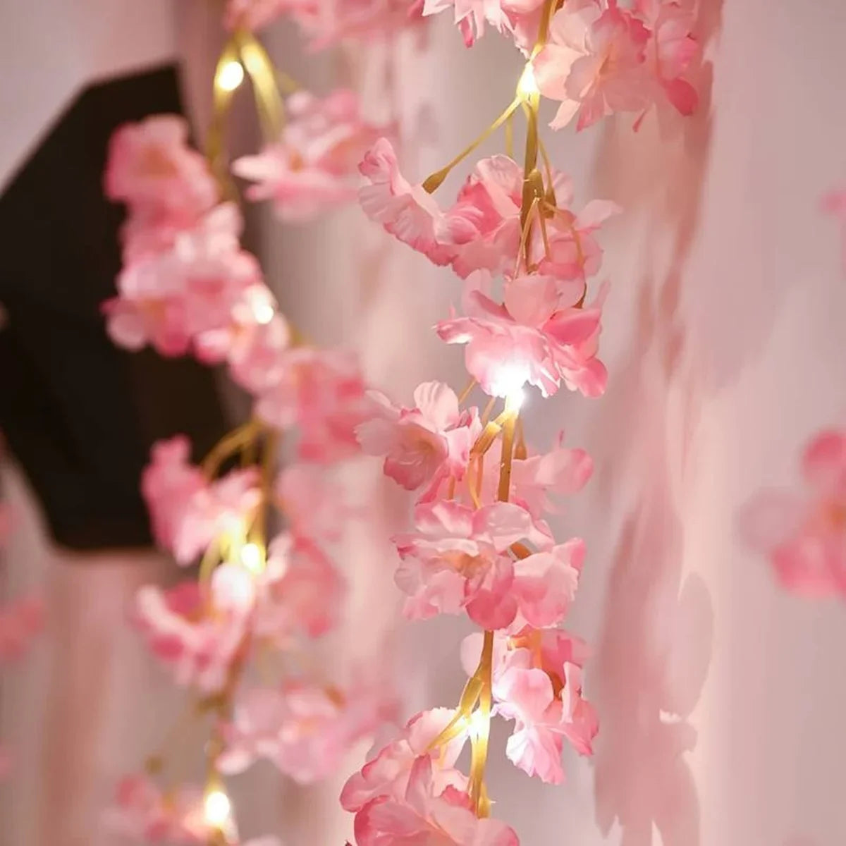 Cherry Blossom Fairy String Lights | Warm White Floral Garland