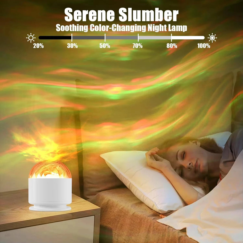 360° Aurora & Water Ripple Projector Lamp