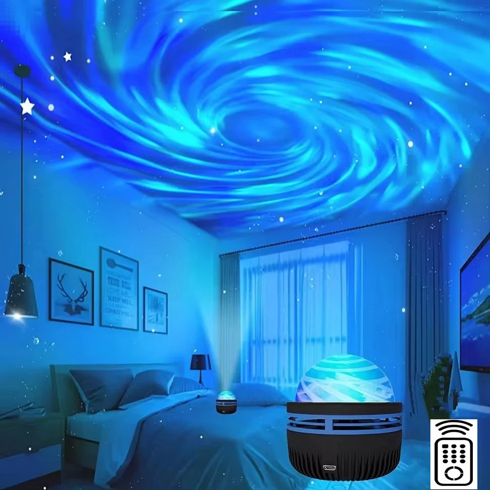 LED Galaxy Sky Projector Night Light with Remote Control