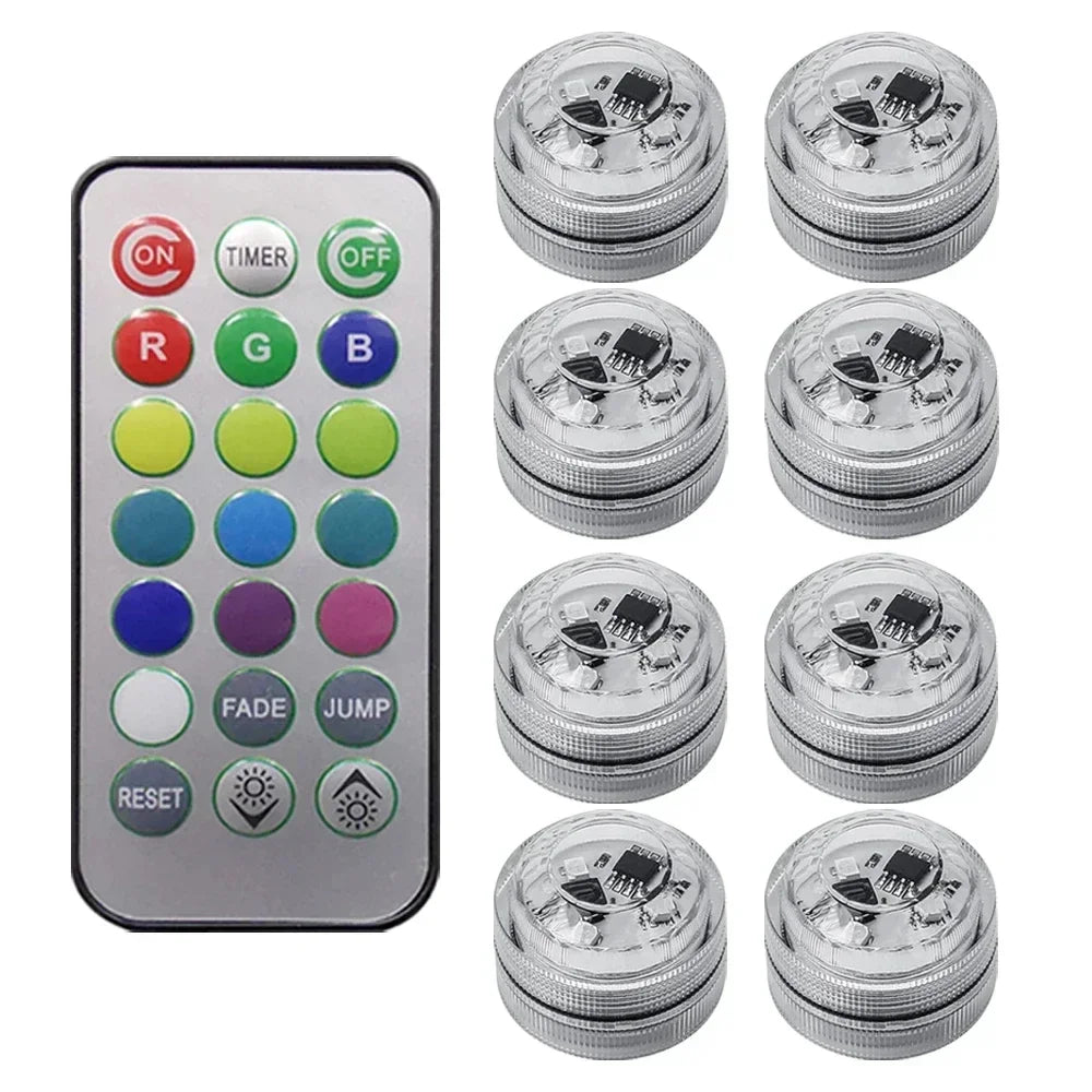 Wireless RGB Adhesive Accent Lights with Remote Control