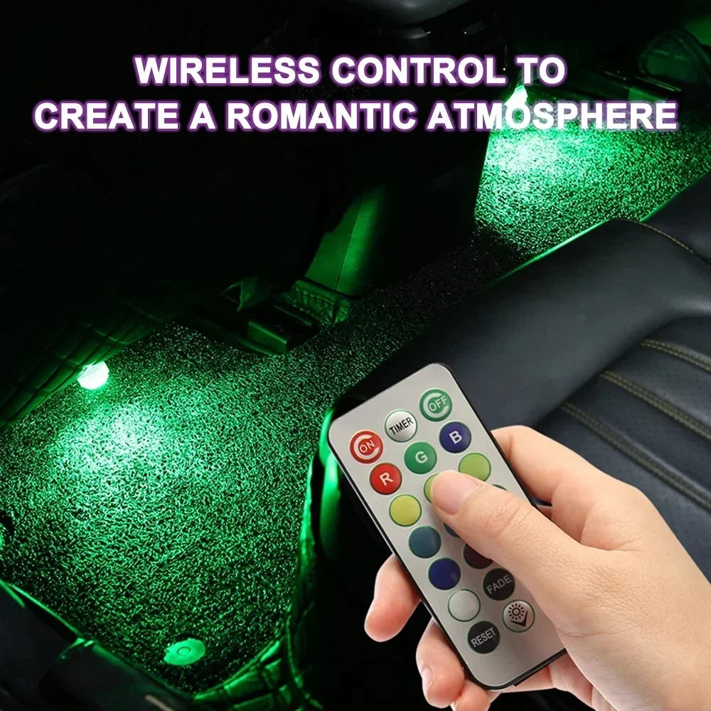 Wireless RGB Adhesive Accent Lights with Remote Control