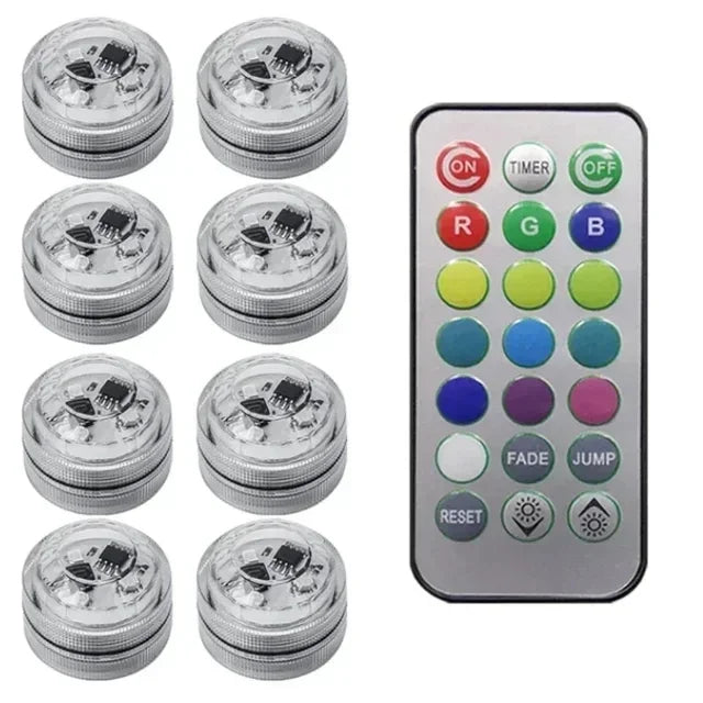 Wireless RGB Adhesive Accent Lights with Remote Control