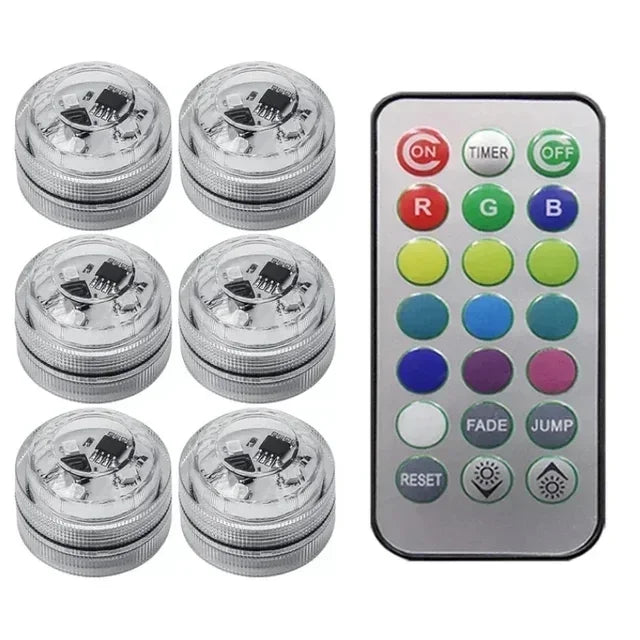 Wireless RGB Adhesive Accent Lights with Remote Control