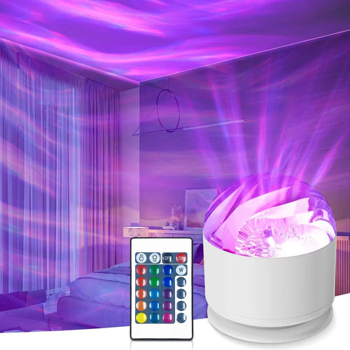 360° Aurora & Water Ripple Projector Lamp