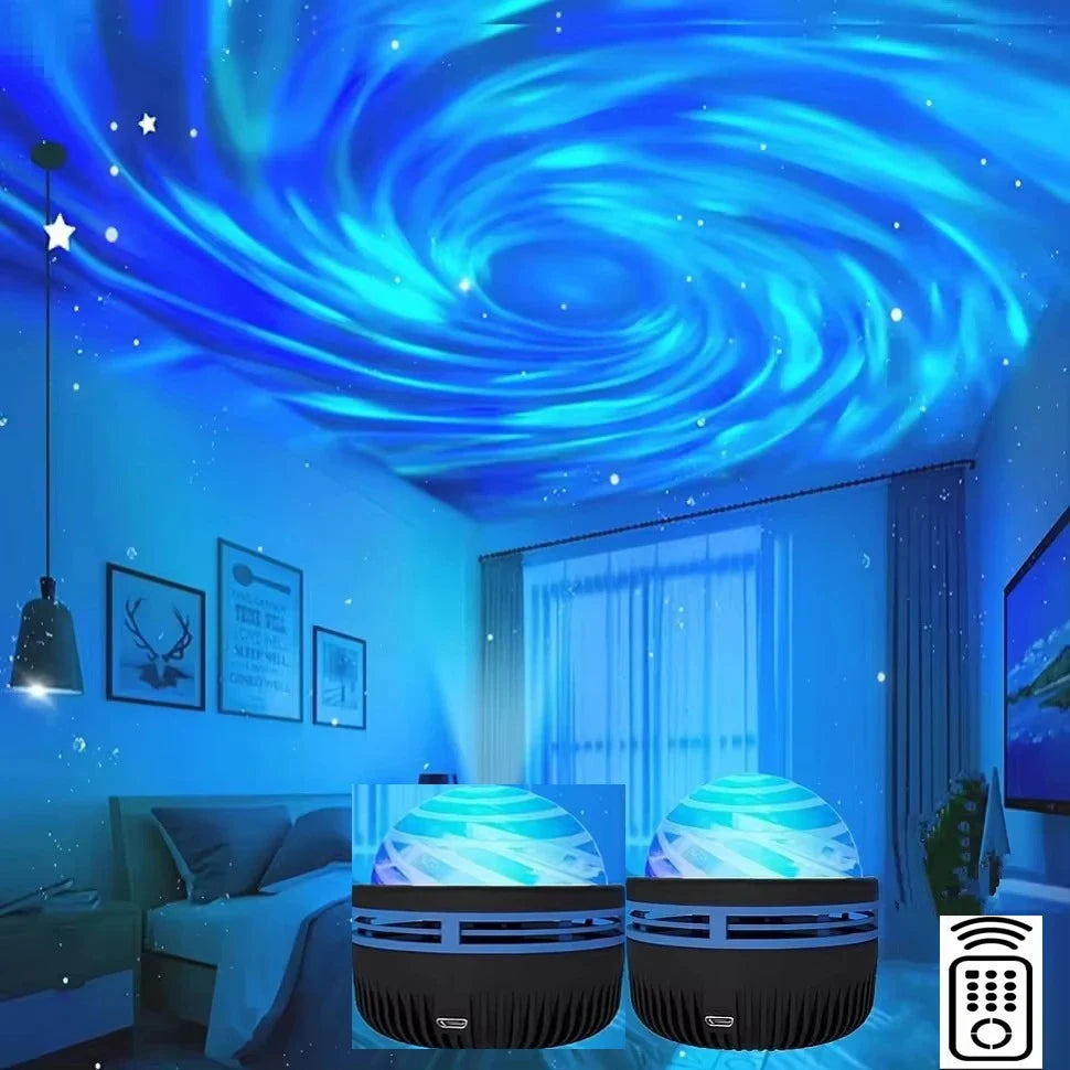 LED Galaxy Sky Projector Night Light with Remote Control